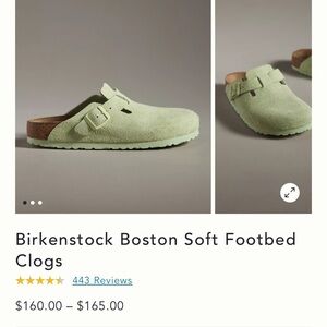 Woman’s Birkenstock Boston Soft Bed Clogs Faded Lime